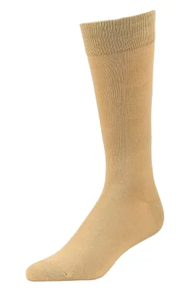 LIBERO MEN'S DRESS CREW SOCKS (LBC200_KHAKI)