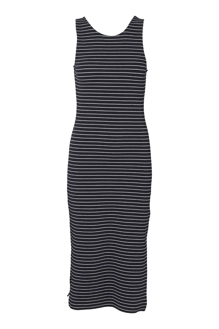 Ludmilla Openback Dress - Black / bright white