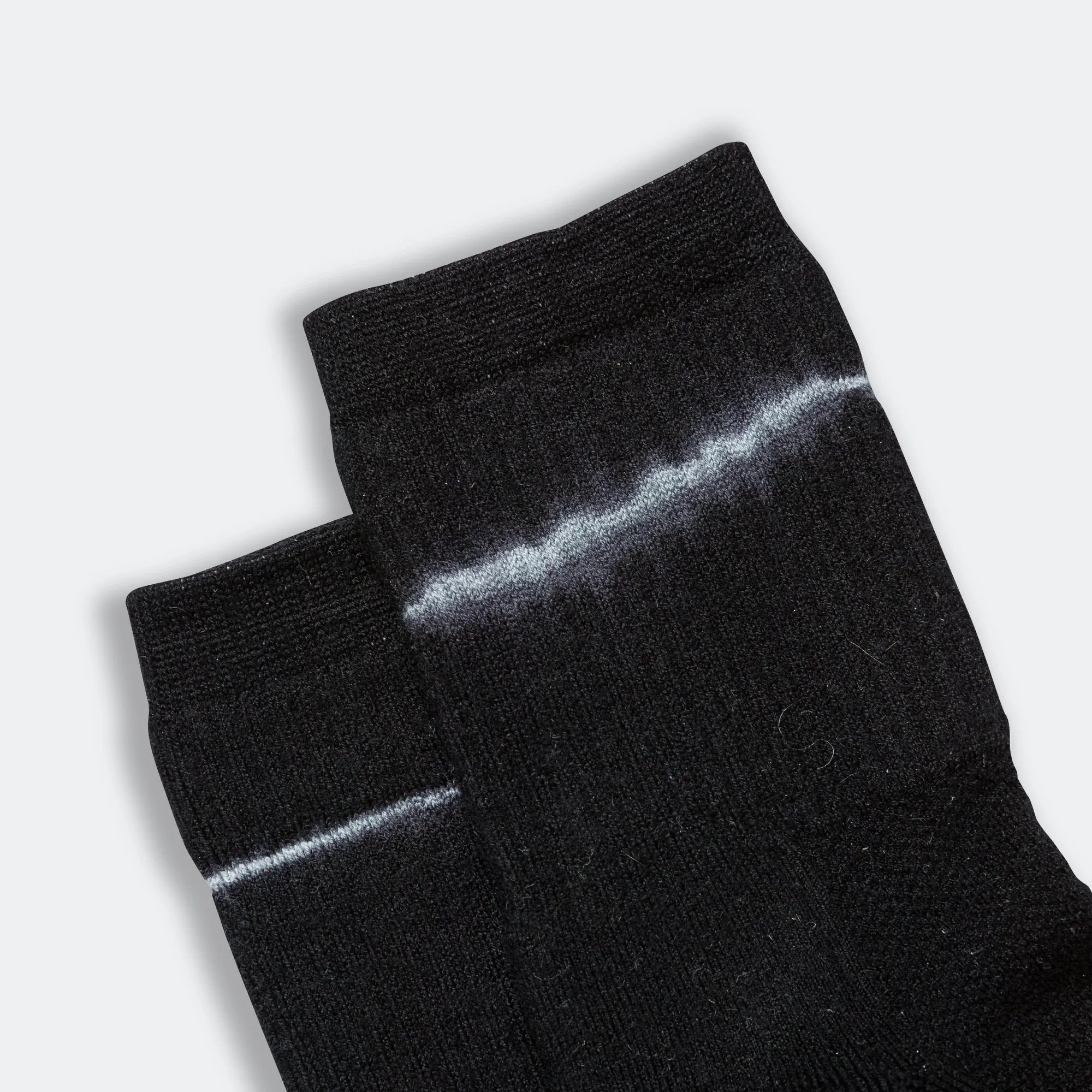 Merino Tube Socks - Black Tie-Dye