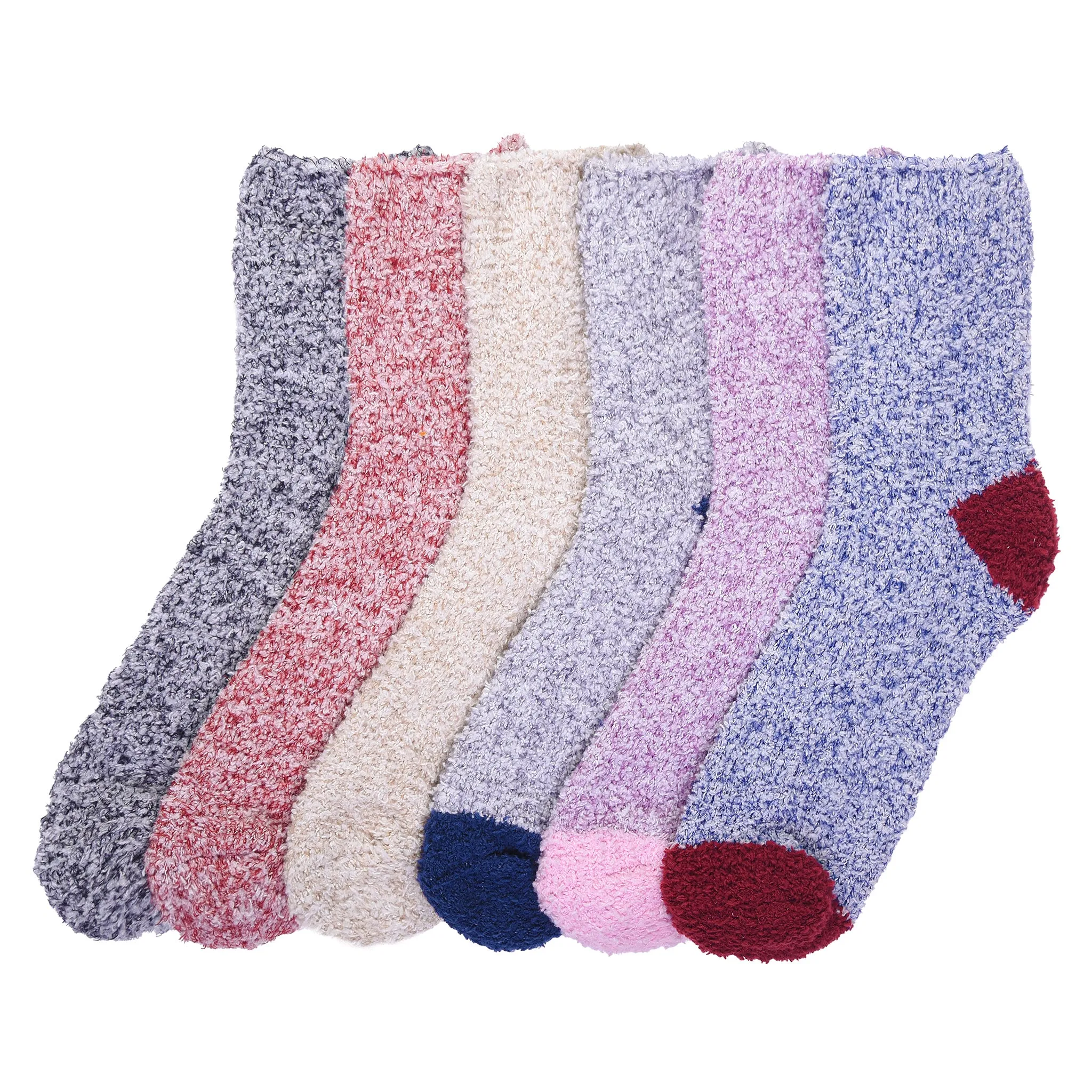 MOPAS LADIES PLUSH SOFT SOCKS (30301_MARLED)