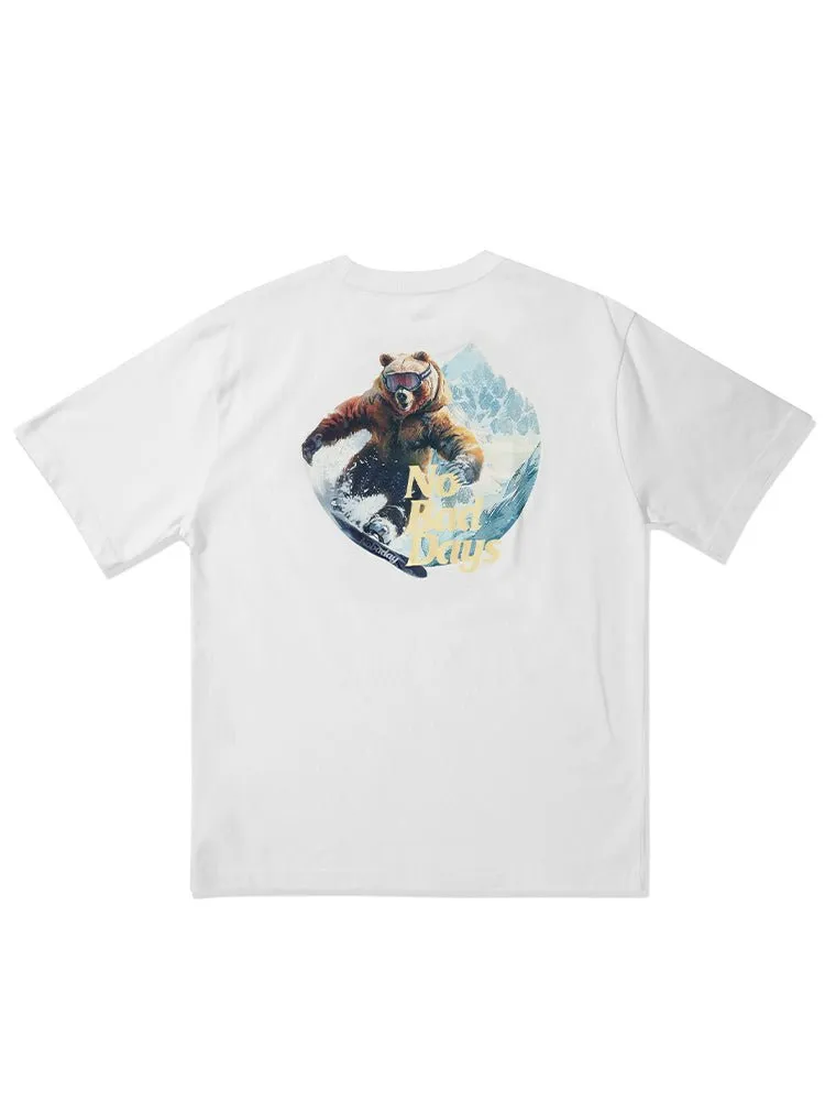 NOBADAY T-BOX ANIMALS SNOWBOARDING OUTDOOR T-SHIRT