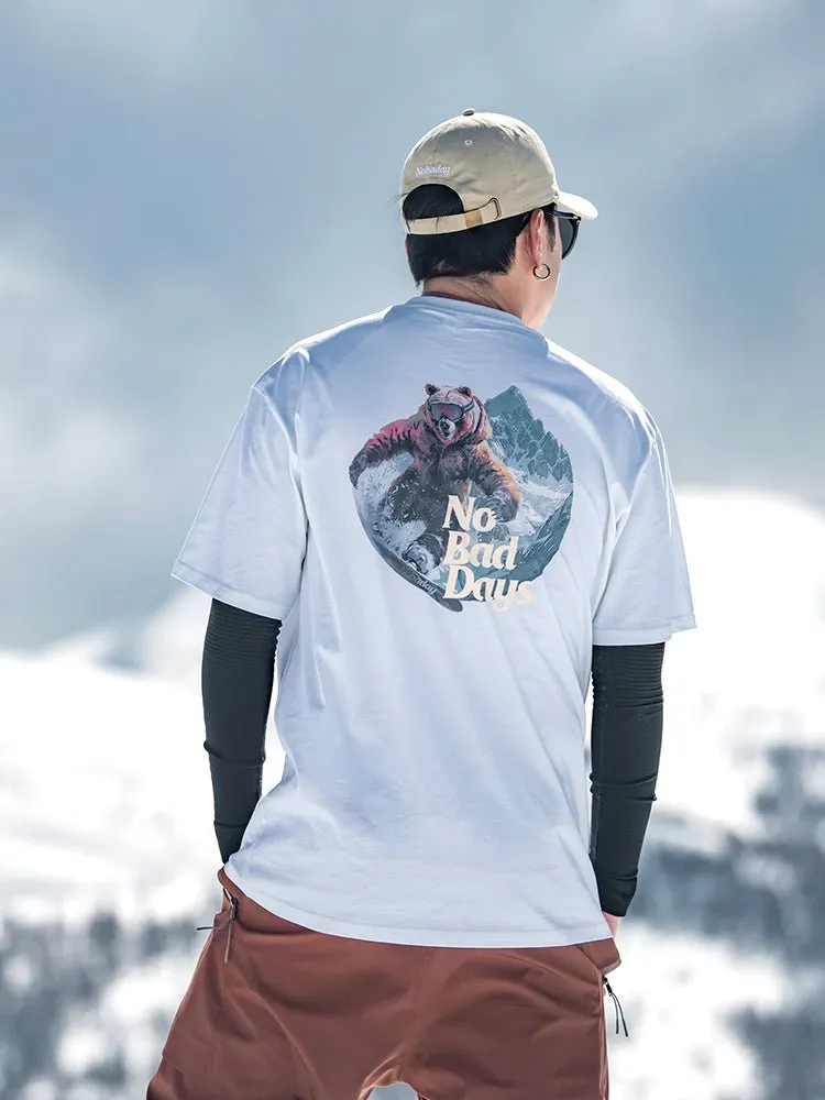 NOBADAY T-BOX ANIMALS SNOWBOARDING OUTDOOR T-SHIRT