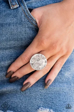 Paparazzi Accessories - Lined Up - Silver Ring Fashion Fix June 2020