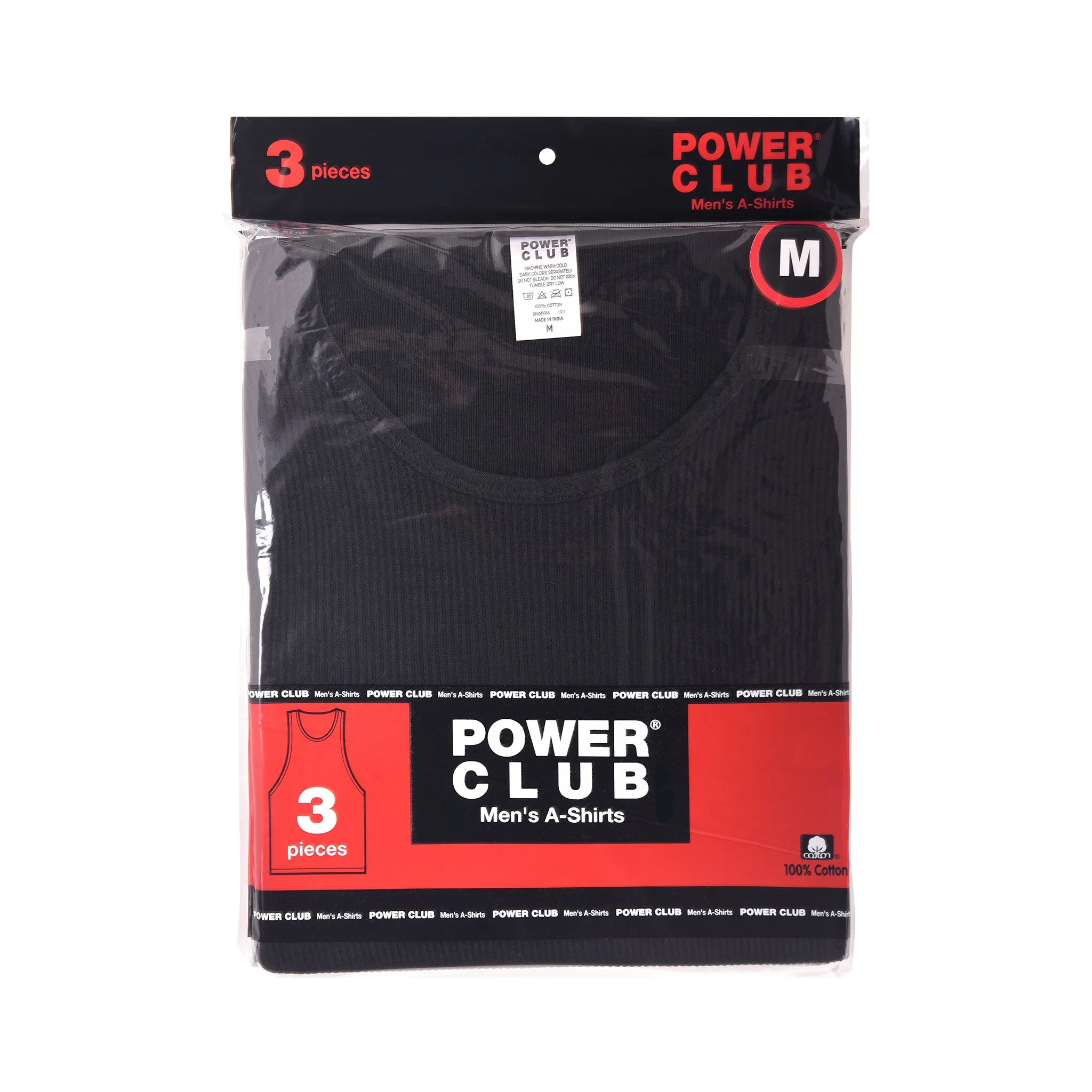 POWER CLUB MEN'S COLOR A-SHIRTS (CPA003)