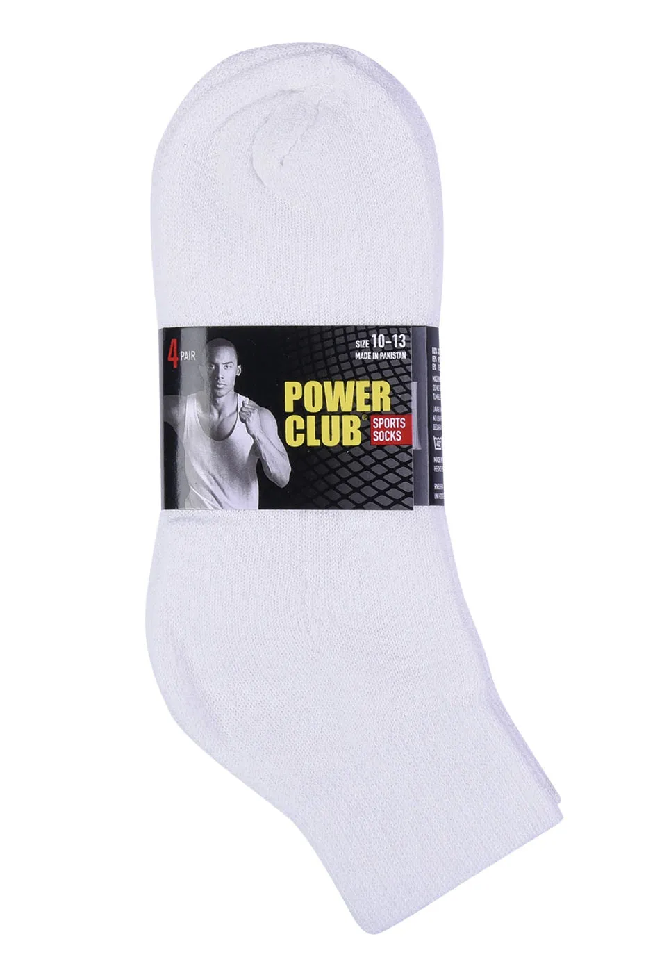 POWER CLUB QUARTER SPORTS SOCKS (PC284_WHITE)