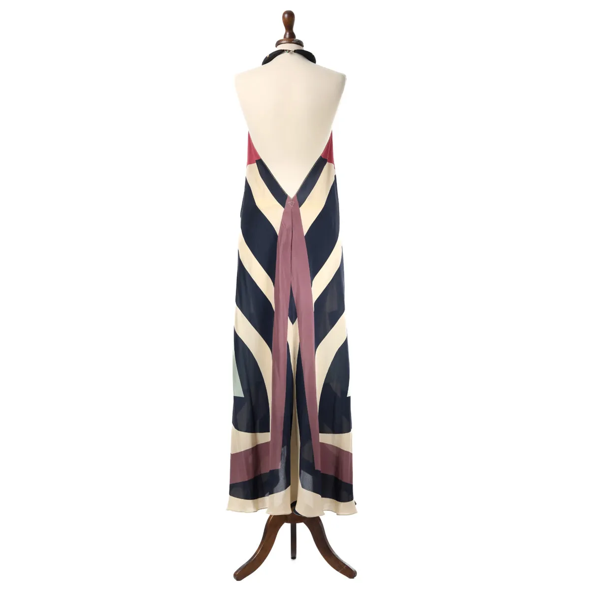 SABA SILK DRESS STRIPE