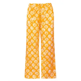 Sorrento Yellow Cotton Lounge Pants FINAL SALE