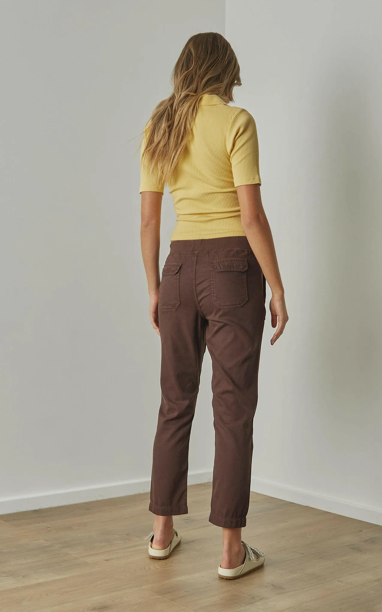 Tessini Brown Tencel Pants