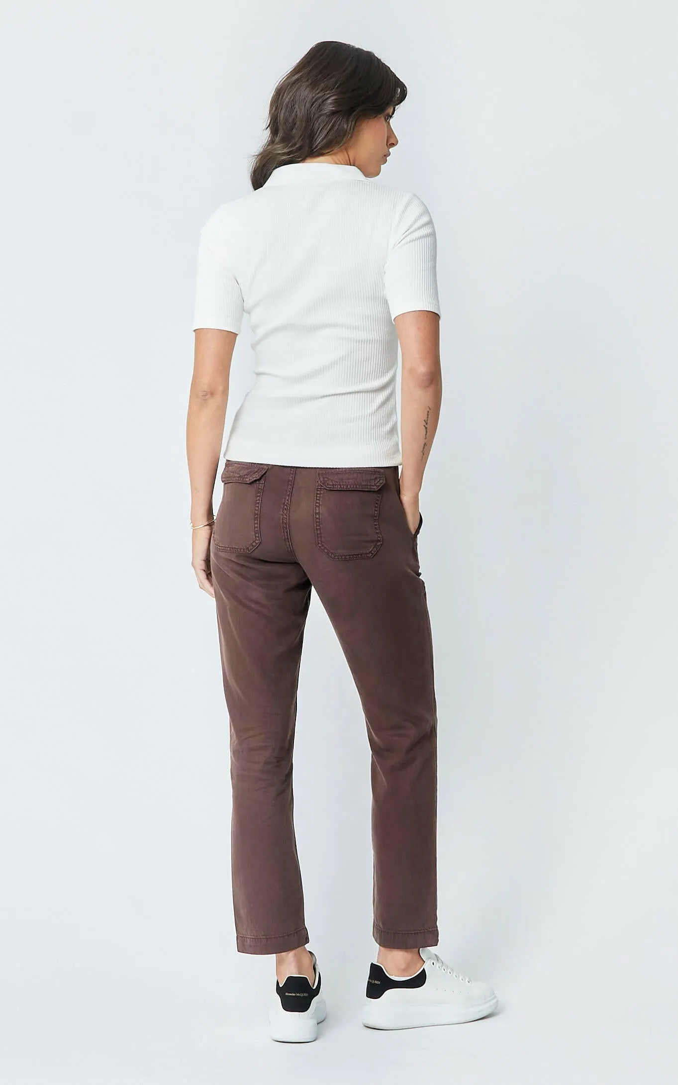 Tessini Brown Tencel Pants