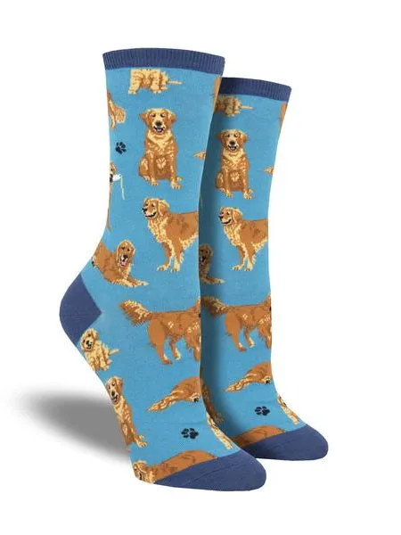 Women’s Golden Retriever Crew Socks